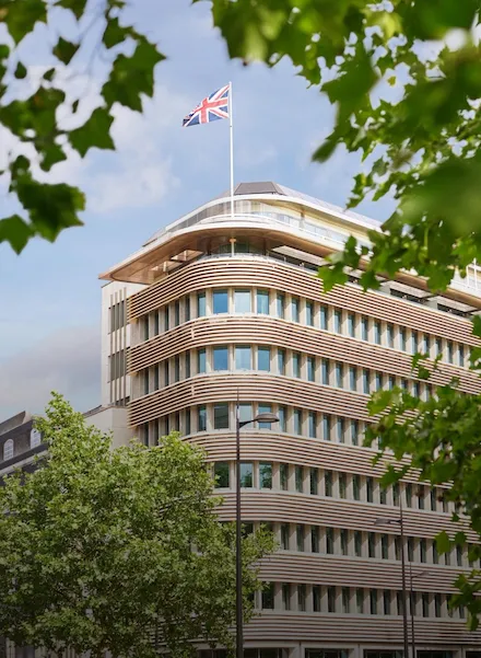 Exterior of 45 Park Lane hotel, London